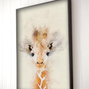 Baby giraffe poster