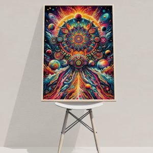 psychedelic blast into space poster