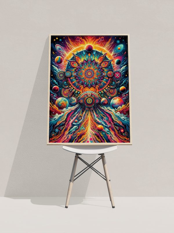 psychedelic blast into space poster